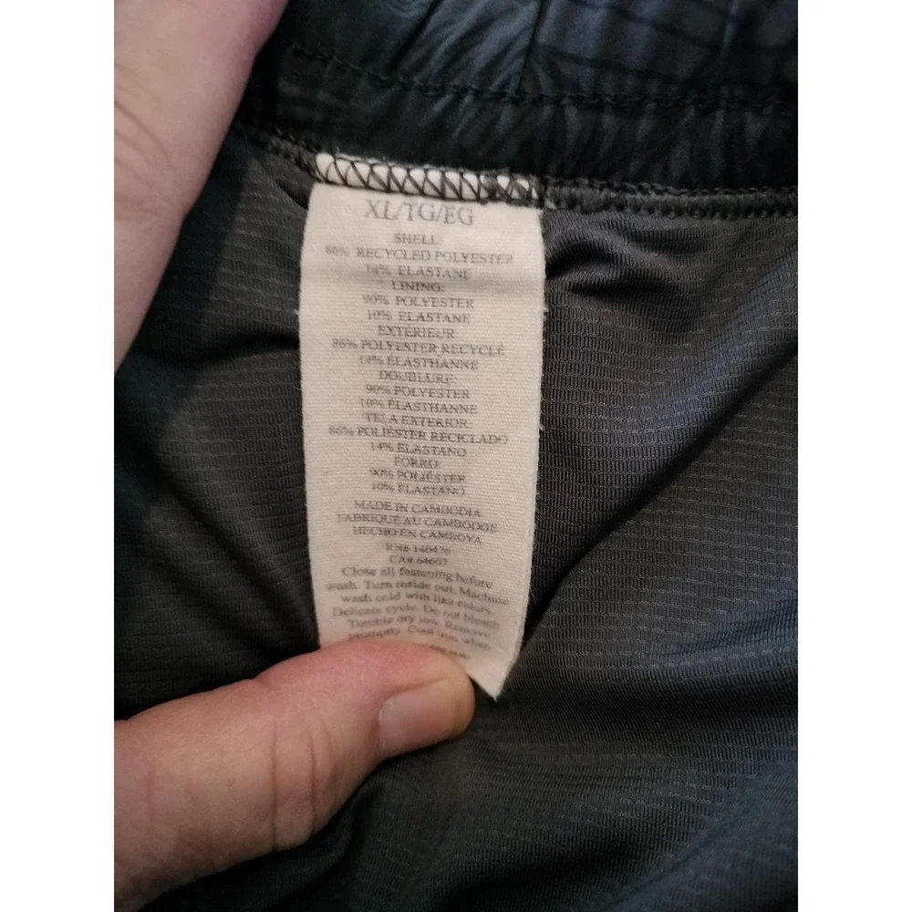 Faherty Shorelite Trunk Mountain Black Leaf Swim Shorts XL